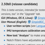 超激安 Nebula 4000 Lite が１万円以下！SimpleBGC GUI 2.50b0 (リリース候補)