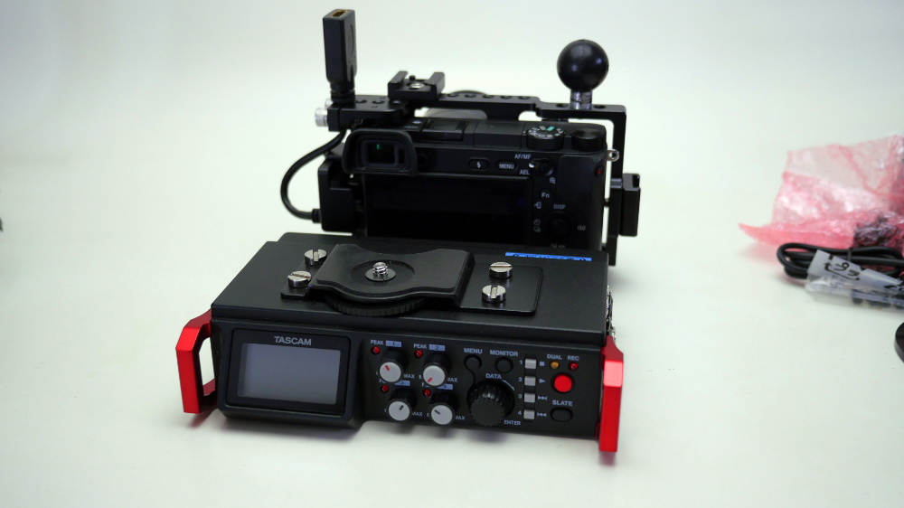 TASCAM リニアPCMレコーダー DR-701D と SONY α6300の接続実験そのいち